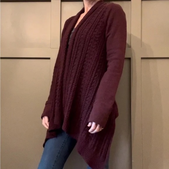 Anthropologie Saturday Sunday Neela Knit Open Front Cardigan Sweater Size Medium - Picture 3 of 12